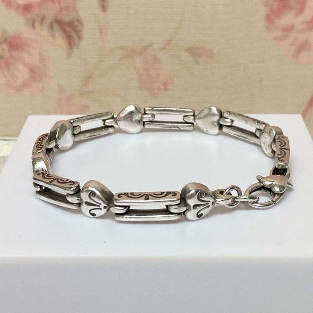 Brighton Brand Heart Etched Bracelet